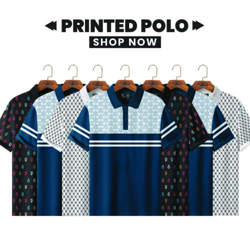 Printed Polo Shirt Combo